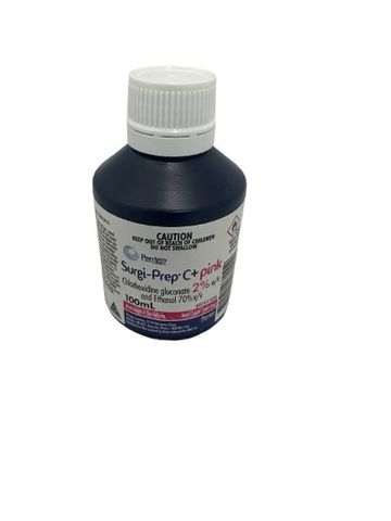 CHLORHEXIDINE 2% ALCOHOL 70% 100ML PINK