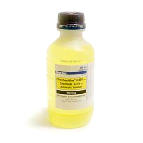 CHLORHEXIDINE .05% CETRIM .5% 500ML YELL