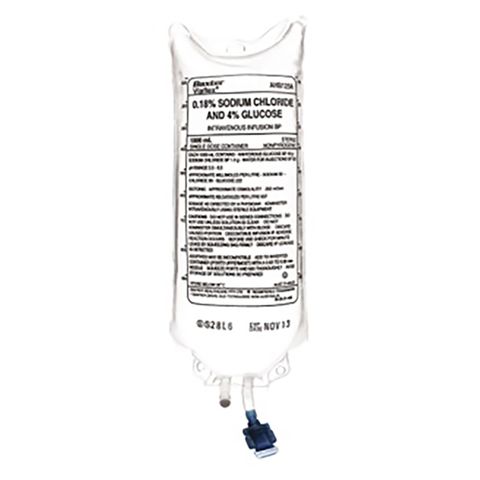 VIAFLEX IV .18% SODIUM 4% GLUCOSE